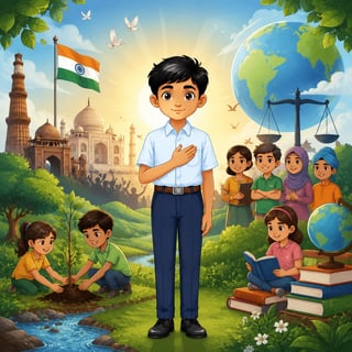 Aarav and the Sacred Charter: A Journey of Rights and Duties