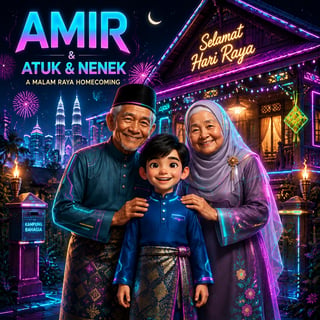 Gema Takbir di Kampung - family