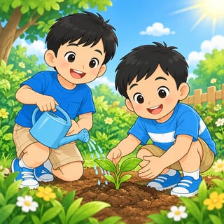 Cây Hoa Nhỏ Của An Và Bình