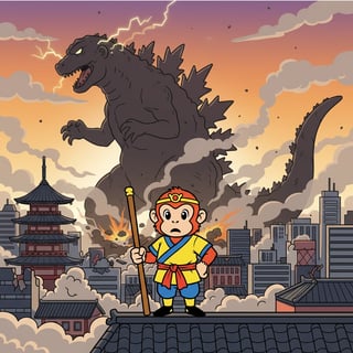 孫悟空対ゴジラ：大怪獣激闘！ - adventure