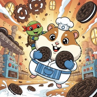 Oreo and Ninja's Sweet Factory Adventure
