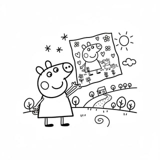 peppa pig coloring pages