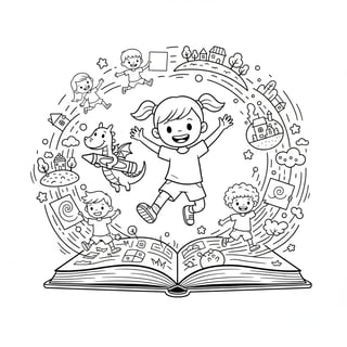 Lily's Line Art Adventure
