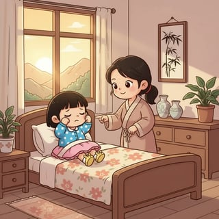 给我3岁女儿慕桃养成早晚刷牙习惯的故事