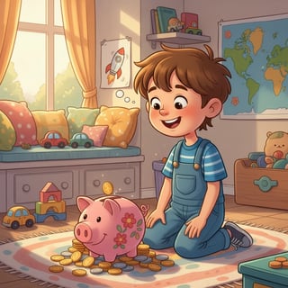 O Porquinho Cofrinho e o Plano das Três Caixinhas