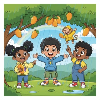 The Three Best Friends and Their Mango Adventure