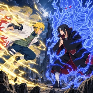 Clash of Legends: The Yellow Flash and the Crimson Eye