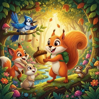 Pip the Squirrel's Big Share