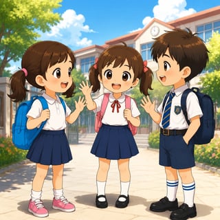 Kiki dan Teman Baru: Belajar Menyapa dalam Bahasa Inggris - educational
