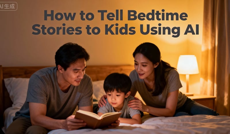 🌙 How to Tell Bedtime Stories to Kids Using AI: Saving Parents from "Story Block"