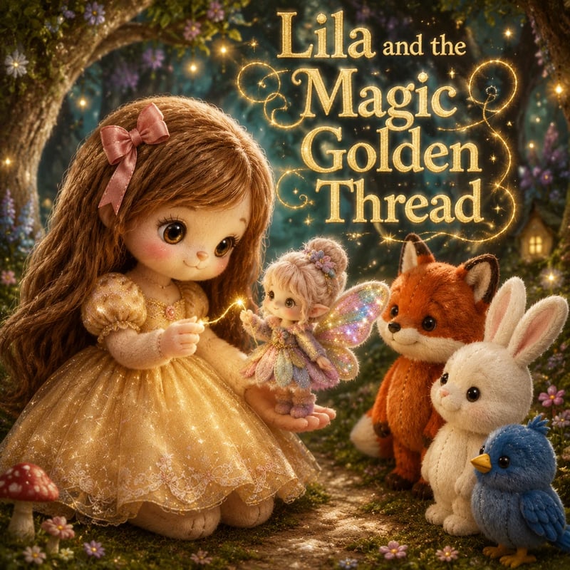 Lila and the Magic Golden Thread - Fairy tales