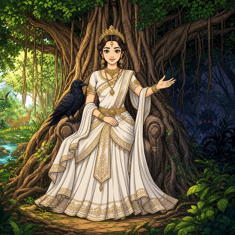 The Queen of the Sacred Forest - Fairy tales