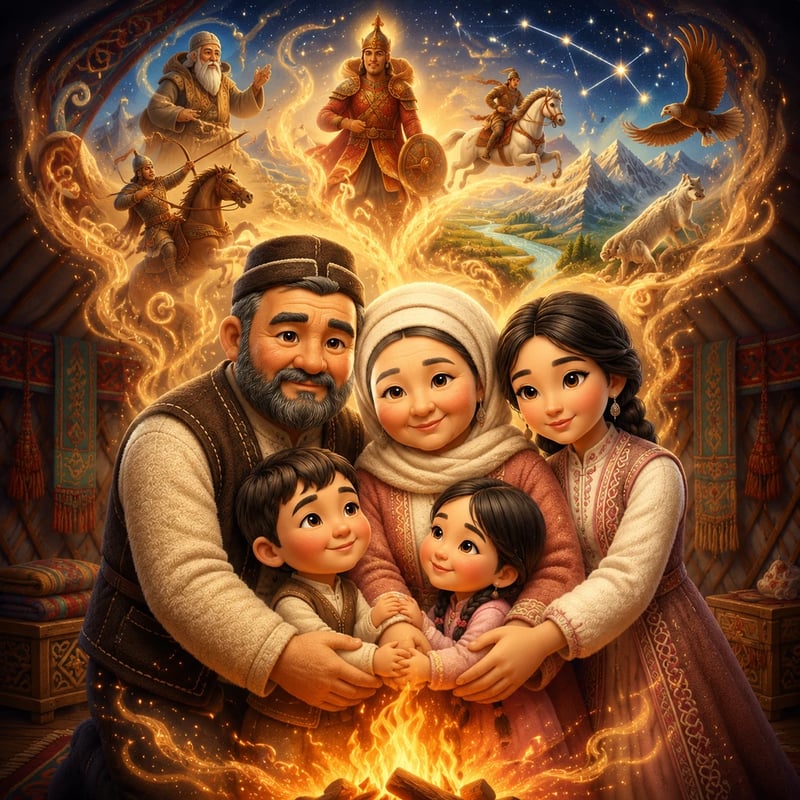 Берекелі шаңырақ - Family stories