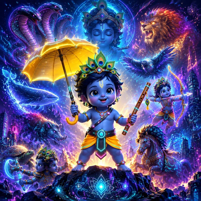 Little Vishnu's Ten Big Adventures - mythology