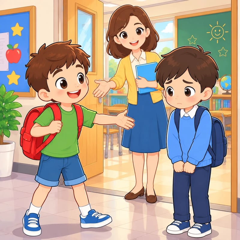 Leo's Diary of the First Day of School - Educational stories