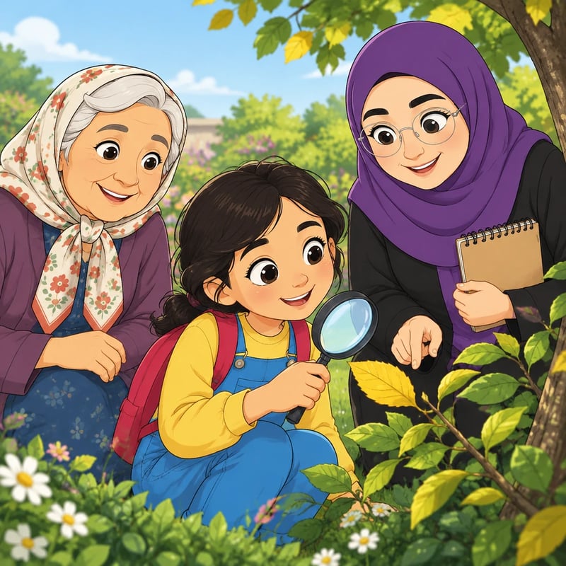 Narges and the Yellow Leaf - Educational stories
