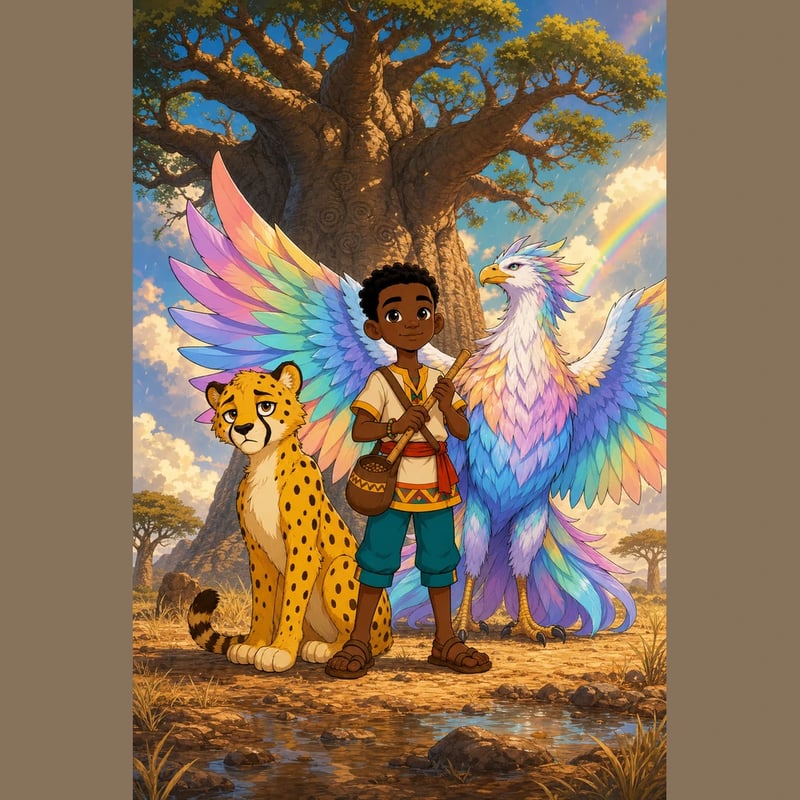 Kofi and the Secret of the Whispering Baobab - Fairy tales