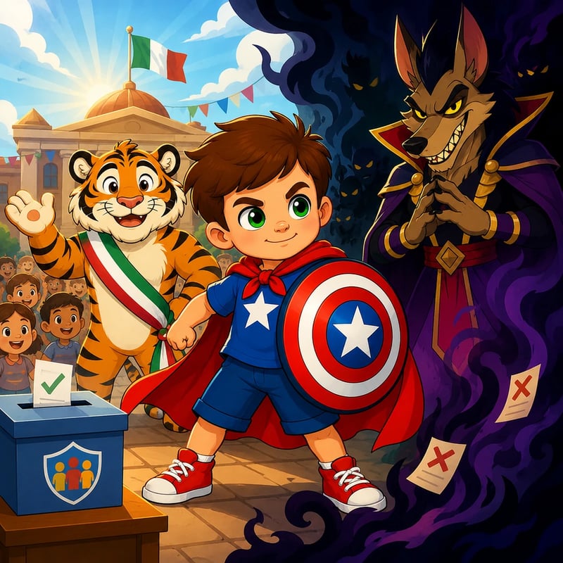 Súper Matías y las Elecciones de los Niños - Adventure stories