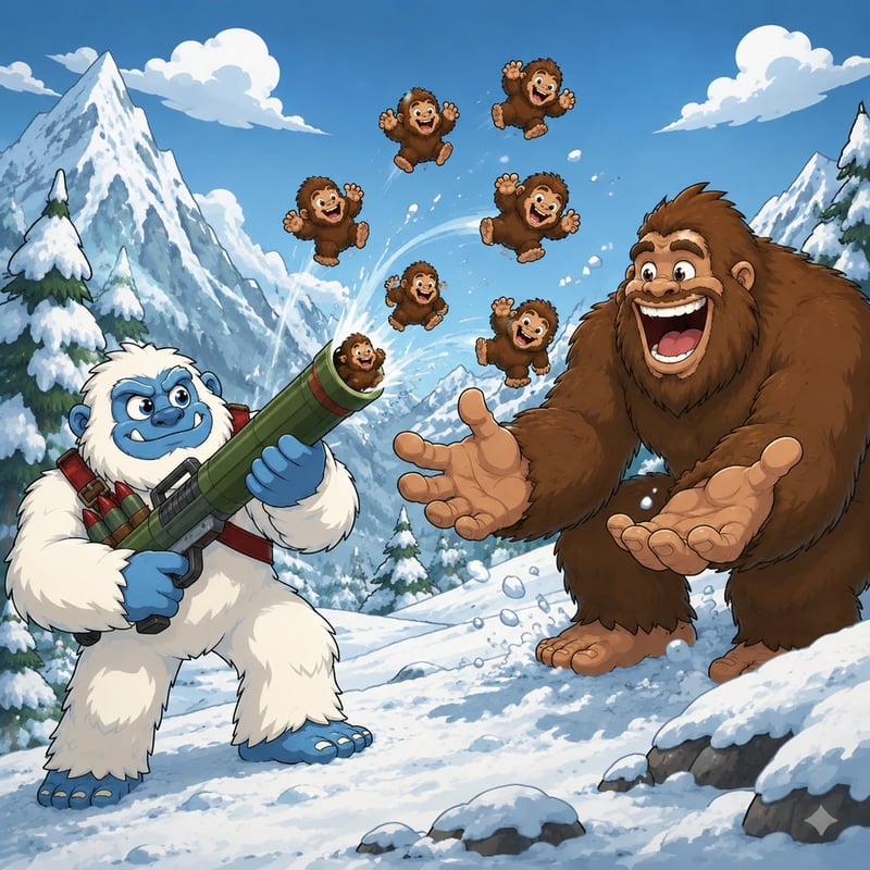 Yeti Yngve och den Magiska Köttbullsbazookan - Fantasy stories