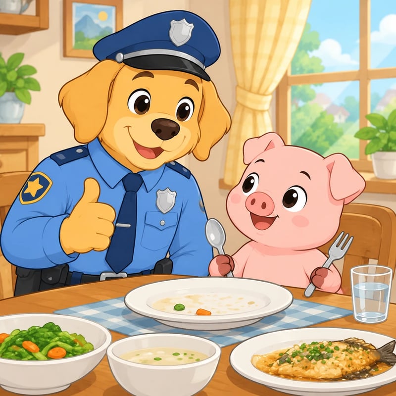 ラブール警部「食べ残しは捨ててはいけません！」 - Educational stories