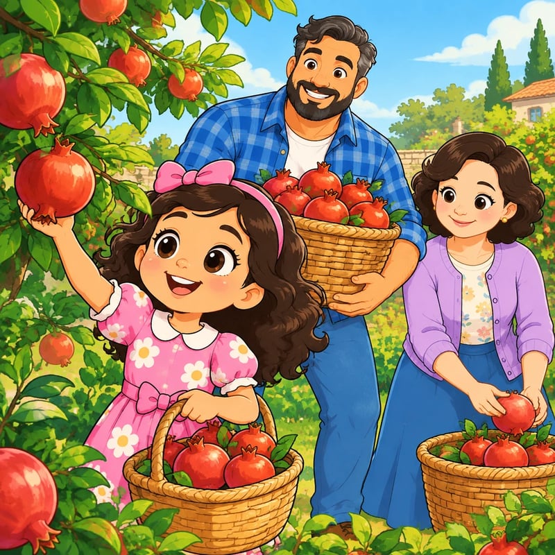 منار وحصاد الرمان - Educational stories