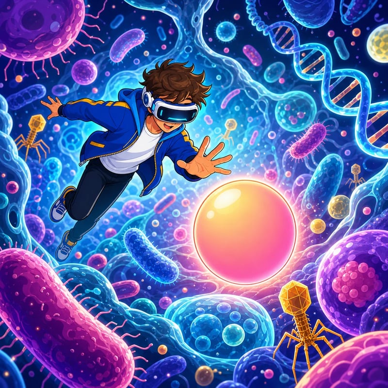The Invisible Kingdom: A Microscopic Journey - Educational stories