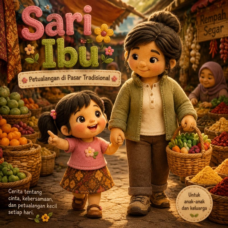 Petualangan Sari Belanja ke Pasar - 冒险故事