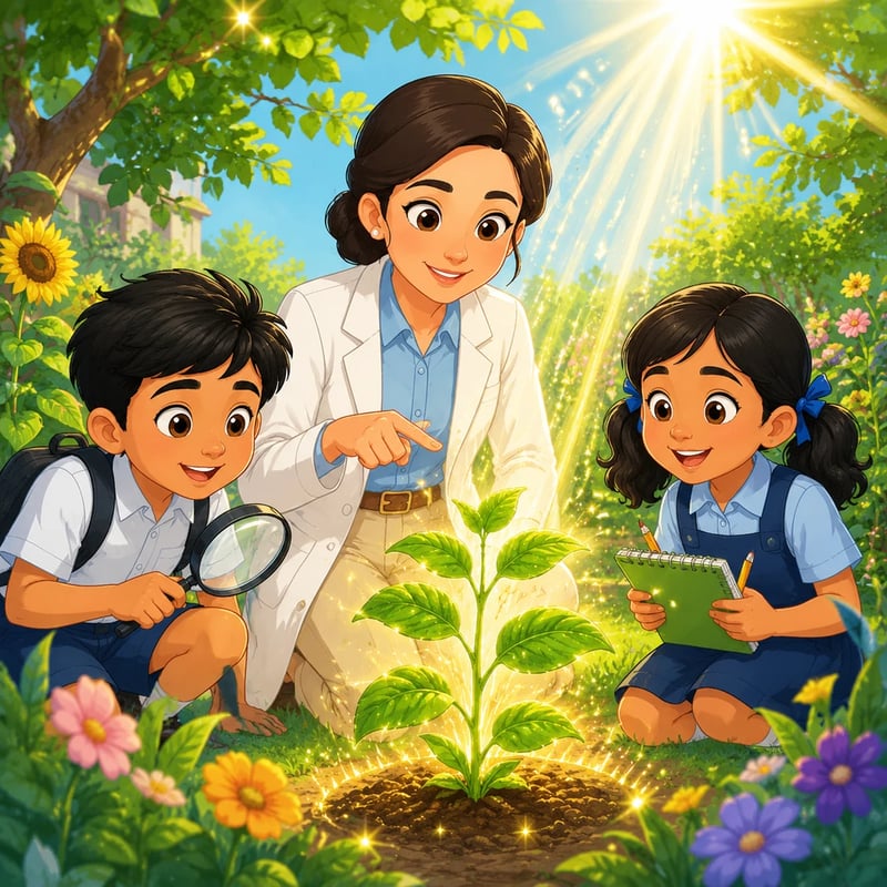 The Sunlit Garden Miracle: A 3 Wisdom Adventure - Educational stories