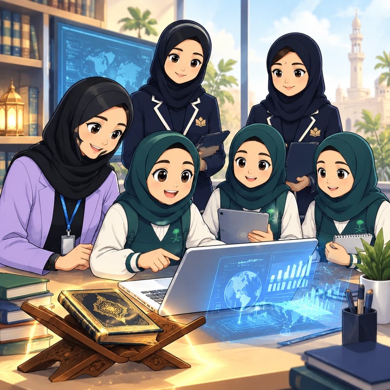 محققات البيانات: المهمة السرية في مسابقة حفظ القرآن الكريم - Educational stories