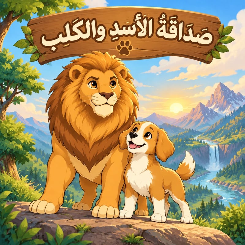 صَدَاقَةُ الأَسَدِ وَالكَلْبِ - Friendship stories