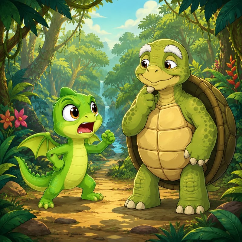 Leo the Little Lizard Learns to Wait - Growth stories