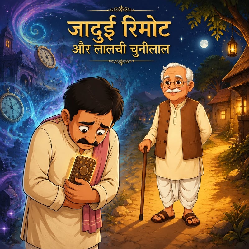 जादुई रिमोट और लालची चुन्नीलाल - Fairy tales