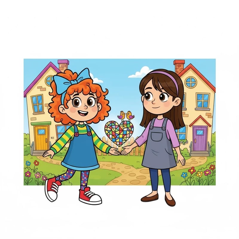 🌸 Элвира жана Дария: Жүрөктөгү Гүл - Friendship stories