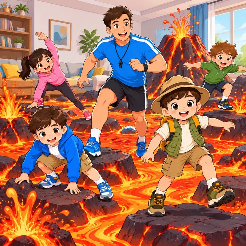 The Floor Is Lava! 10-Minute PE Adventure - Adventure stories