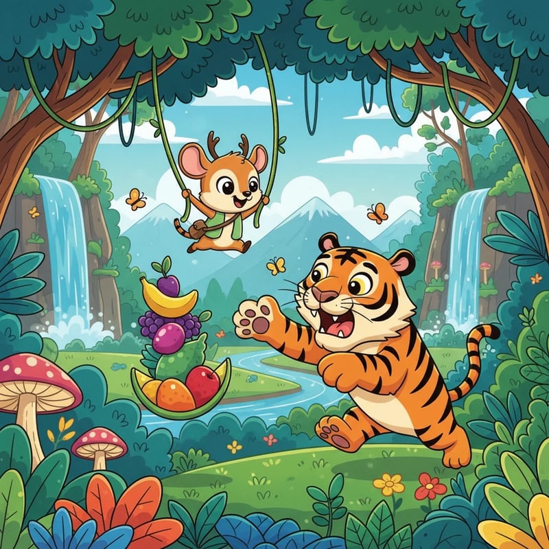 Kancil Pintar dan Harimau Lapar - Animal stories