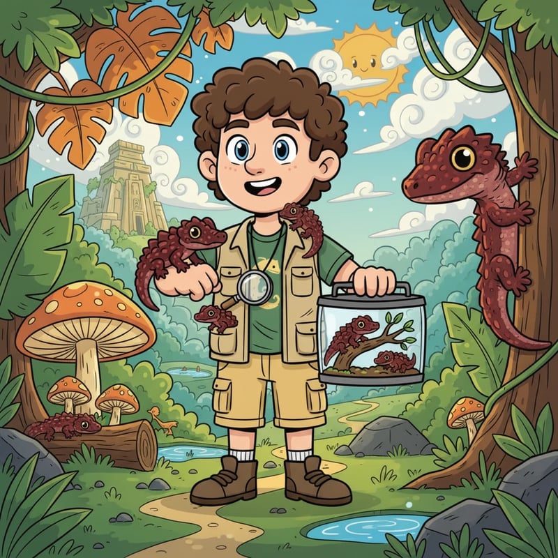 Léo et ses Tribolonotus: Une Aventure Reptilienne - Animal stories