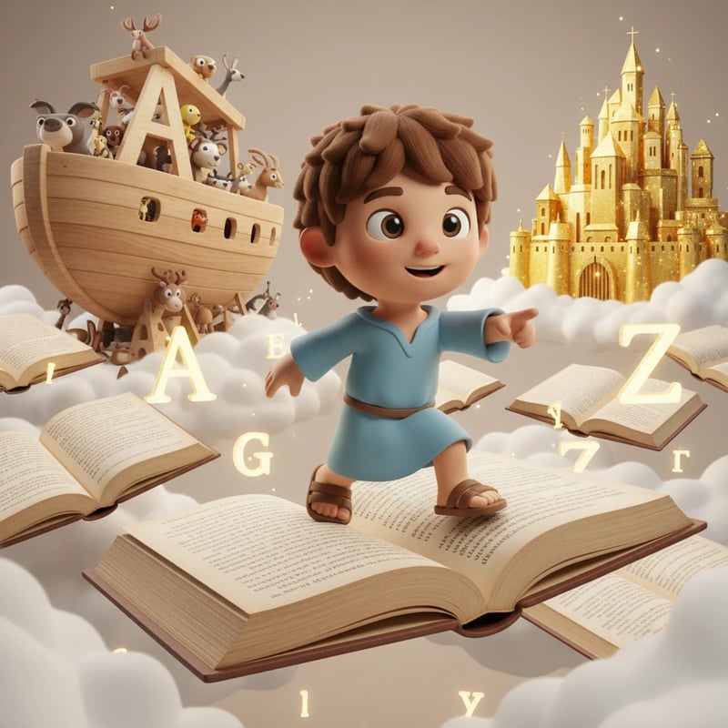 Caleb's Alphabet Adventure: A Journey Through the Bible - Educational stories