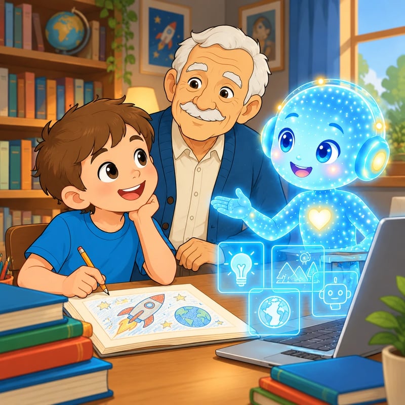 Lucas y el Gran Secreto de la Inteligencia Artificial - Educational stories
