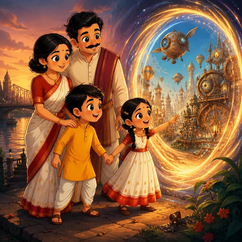 The Laha Family and the Portal of Inventions - Adventure stories