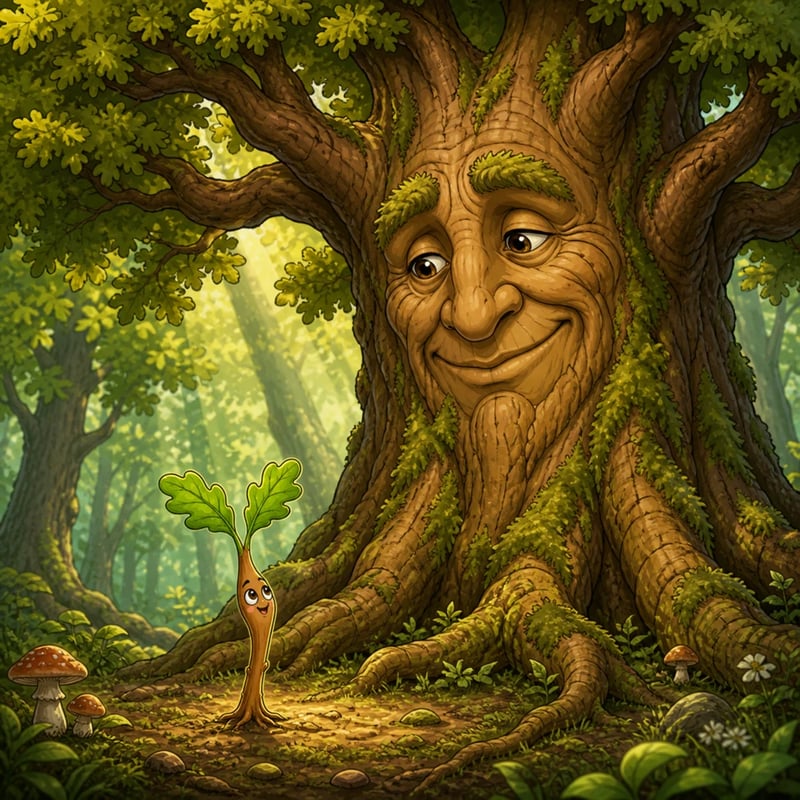Pip and the Wise Old Oak - Growth stories