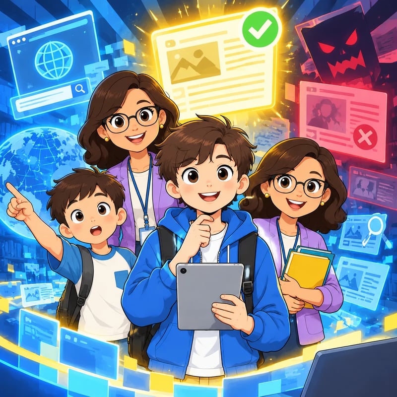 El misterio del titular brillante - Educational stories