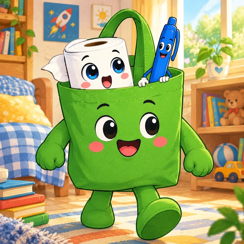 The Grand Adventure of the Green Tote Bag - Fairy tales