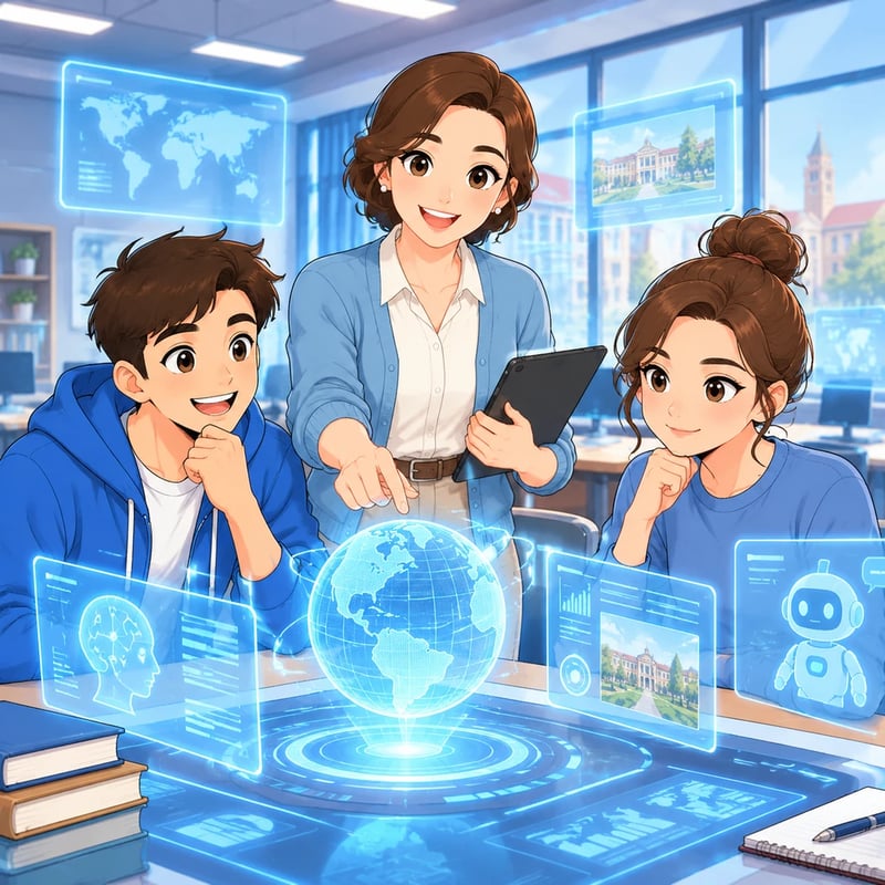 The Magic of Technology: A Journey into the Future Classroom - Educational stories
