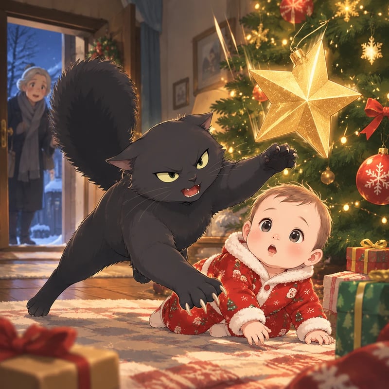 Mistigri and the Christmas Tree Monster - Animal stories