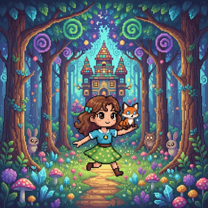 A Aventura de Luna no Bosque Encantado - Fairy tales