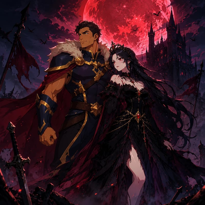A Crimson Moon Rising - Fantasy stories