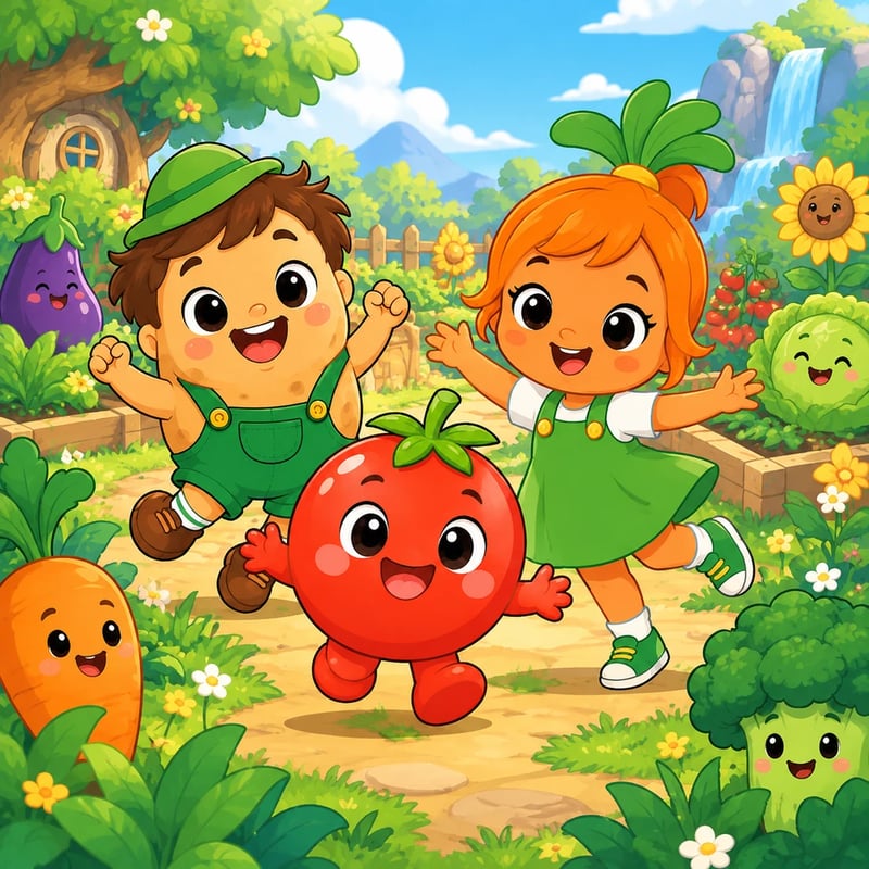 Petualangan Seru di Kebun Ceria - Educational stories