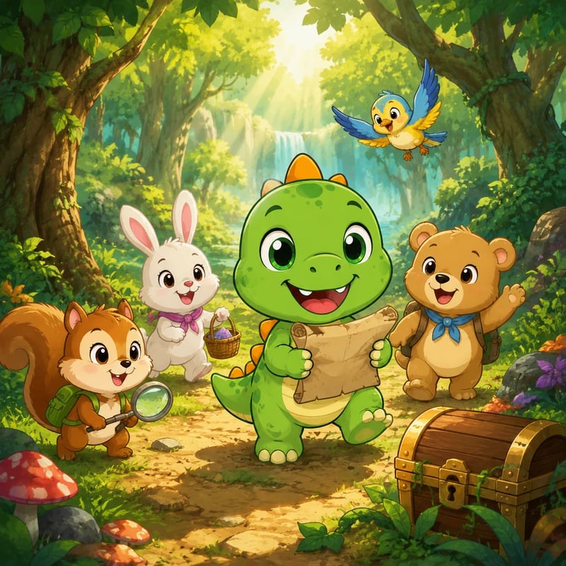 Les aventures de Dino Benny : Dino Benny à la recherche du trésor perdu - Adventure stories