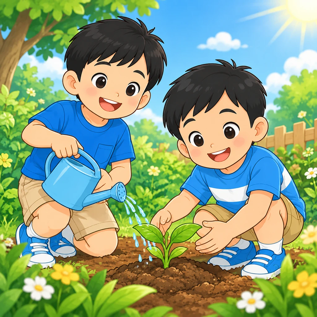 Cây Hoa Nhỏ Của An Và Bình